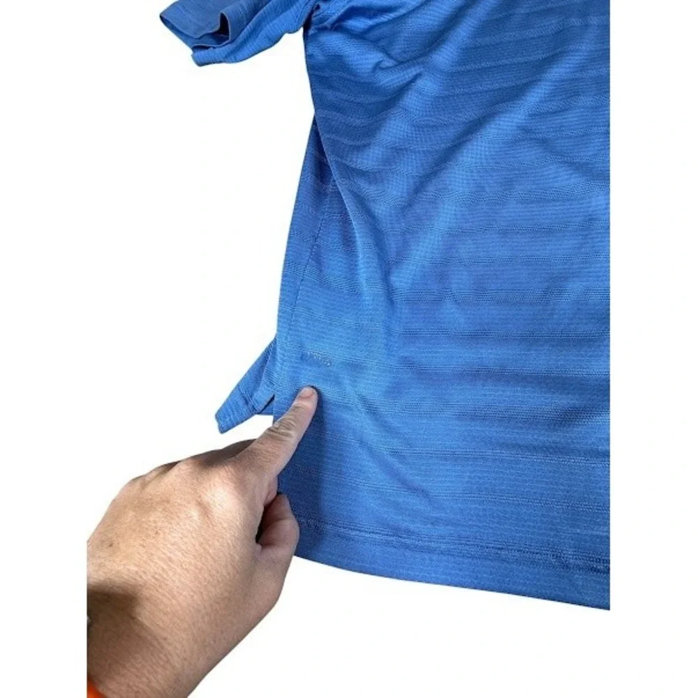 Kapalua Golf Polo Adidas Mens‎ XL Striped Golf Performance Athletic